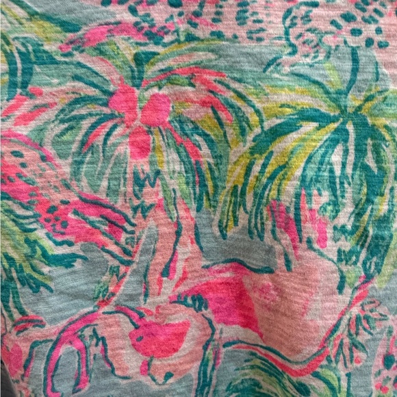 Lilly Pulitzer Etta V-Neck Top Multi Lilly Jungle Theme Size XS - Picture 2 of 5